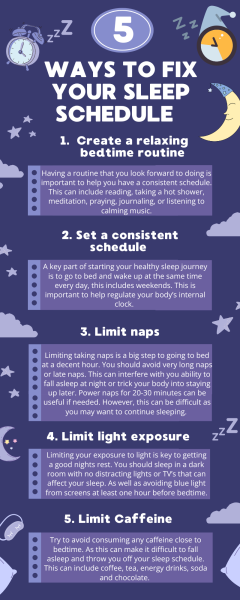 5 Ways to Fix Your Sleep Schedule