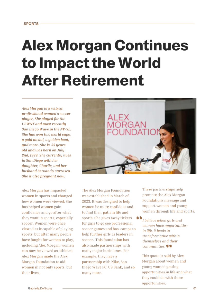 Alex Morgan Continues to Impact the World After Retirement