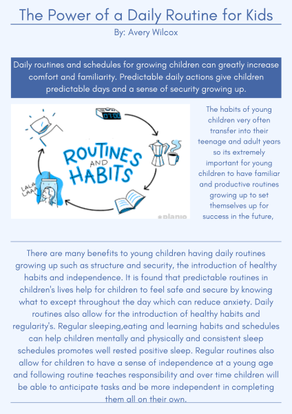 The Power of a Daily Routine for Kids