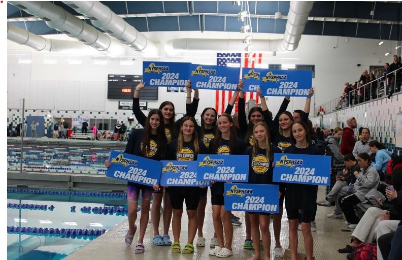 Hauppauge High School Varsity Swim State Champions