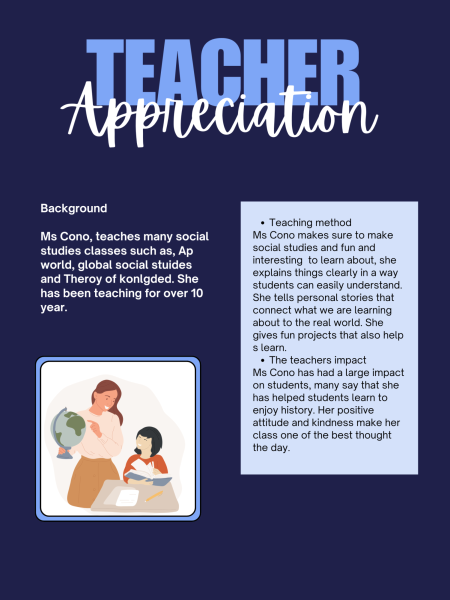Teacher Appreciation: Ms. Cono