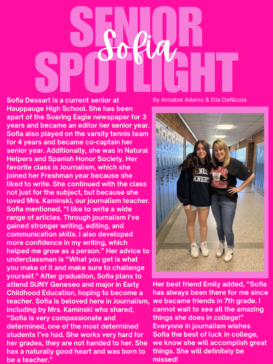 Senior Spotlight: Sofia Dessart