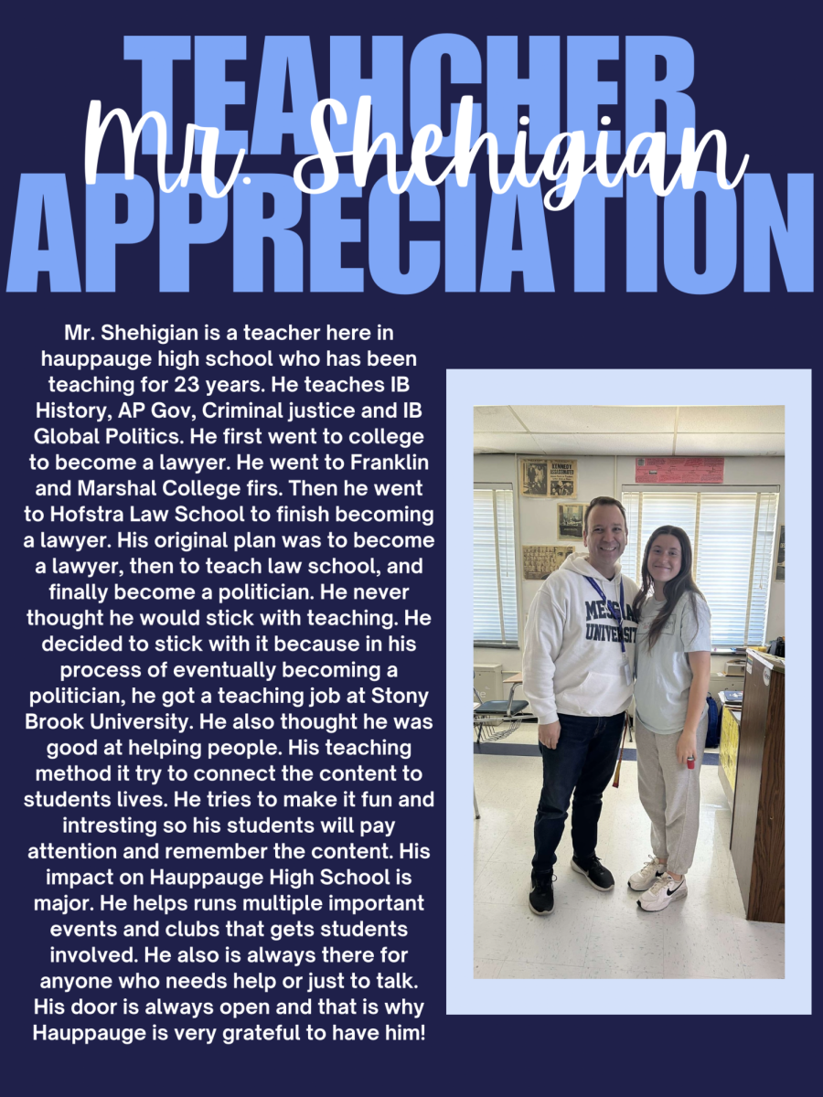 Teacher Appreciation: Mr. Sheigian