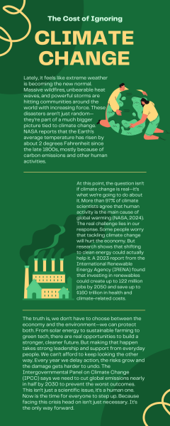 The Cost of Ignoring Climate Change